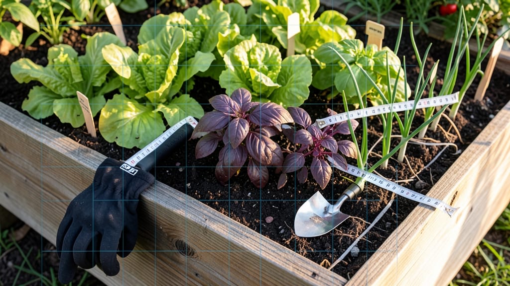 Sqft Gardening Chart: Plant Spacing and Yield Calculations