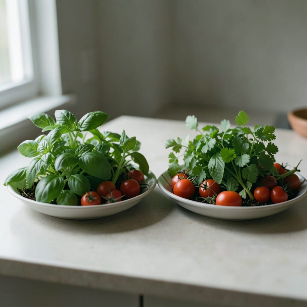 Two versions of the same dish, side by side