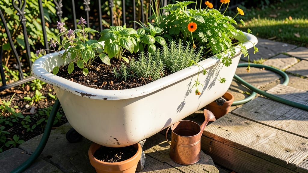 Old Bathtub Garden Ideas: Upcycled Planter Designs With Drainage Hacks